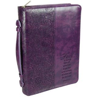Faith Is Being Sure Bible Cover, Purple, Large  Other Products  