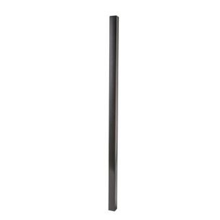 Merchants Metals Black Galvanized Steel Cap Fence Post (Common 10 ft; Actual 10 ft)