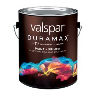 Valspar Duramax 126 fl oz Exterior Flat Tintable Latex Base Paint and Primer in One with Mildew Resistant Finish