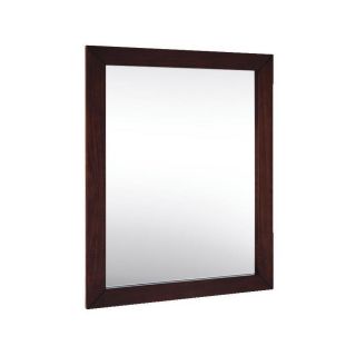 Style Selections 27 1/2 in H x 22 in W Entourage Mink Rectangular Bathroom Mirror