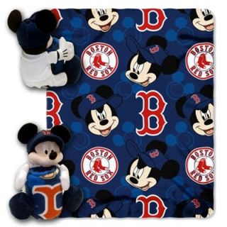 Boston Red Sox 40 x 50 Mickey Mouse Uniform Hugger Plush Blanket   FansEdge