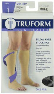 Truform 20 30 Below Knee Open Toe  Black  2XL Health & Personal Care
