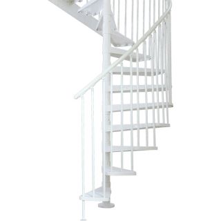 DOLLE 5 ft 1 in Stockholm White Interior Spiral Staircase Kit