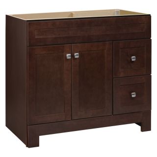 Style Selections Alstead 36 in W x 21 in D Espresso Traditional Bathroom Vanity