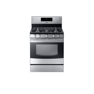 Samsung 30 in 5 Burner Freestanding 5.8 cu ft Gas Range (Stainless Steel)