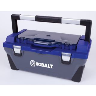 Kobalt 22 in Blue Polypropylene Tool Box