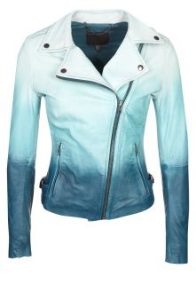 muubaa   FORNAS OMBRE   Leather jacket   blue