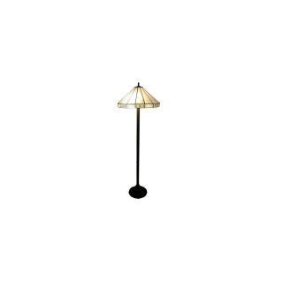 Warehouse of Tiffany 63 in Bronze Tiffany Style Indoor Floor Lamp with Glass Shade