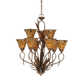 Brooster 9 Light Bronze Chandelier