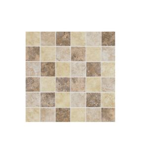 Style Selections Capri Mixed/ Thru Body Porcelain Mosaic Wall Tile (Common 12 in x 12 in; Actual 11.81 in x 11.81 in)