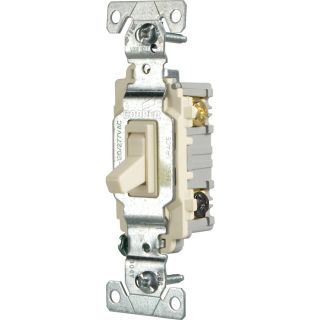 Cooper Wiring Devices 15 Amp Light Almond 3 Way Light Switch