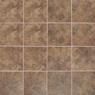 American Olean 7 Pack Montego Pebble Brown Glazed Porcelain Mosaic Square Floor Tile (Common 12 in x 12 in; Actual 11.5 in x 11.5 in)