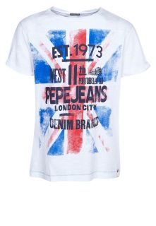 Pepe Jeans   ANDREWS   Print T shirt   white