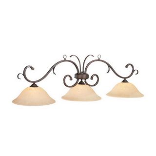 RAM Gameroom Products Lunar 3 Light Oil Rubbed Bronze Kitchen Island Light with Shade