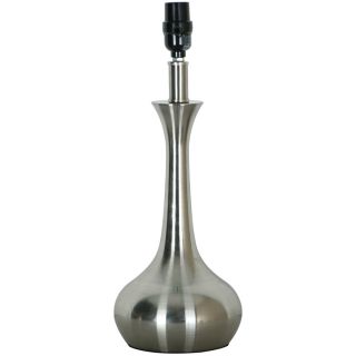 Style Selections 17 1/2 in Brushed Steel Lamp Base