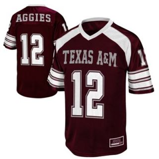 Texas A&M Aggies #12 End Zone Football Jersey   Maroon