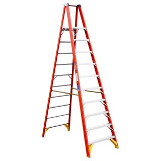 Werner 10 ft Fiberglass 300 lb Type IA Platform Ladder