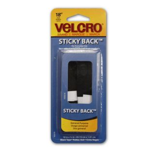 VELCRO Sticky Back 18 in x 3/4 in Fastener Black
