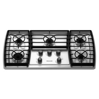 KitchenAid Architect II 36 in 5 Burner Gas Cooktop (Stainless)