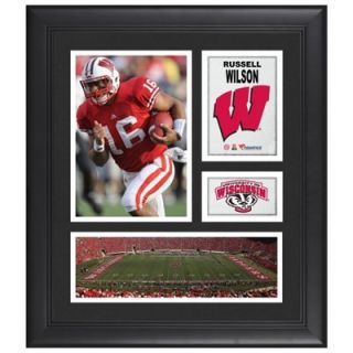 Russell Wilson Wisconsin Badgers Framed 15 x 17 Collage