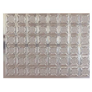 Fasade 24 1/2 in Chrome Thermoplastic Multipurpose Backsplash