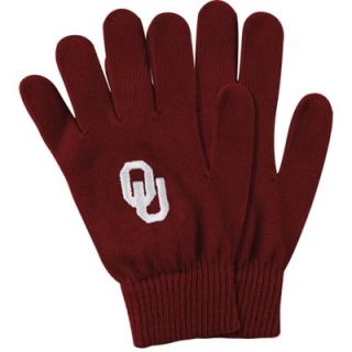 Oklahoma Sooners Crimson Team Logo Knit Gloves