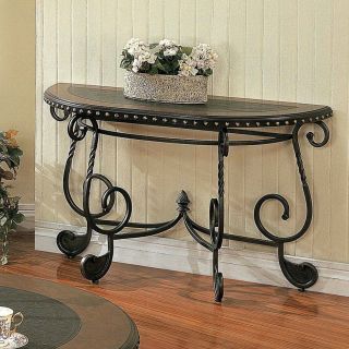 Steve Silver Company Rosemont Cherry Half Round Console and Sofa Table
