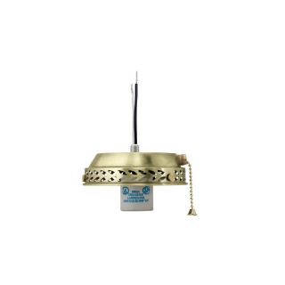 Hunter 1 Light Hunter Bright Brass Ceiling Fan Light Kit with Glass Not Included Glass or Shade