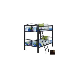 Powell Heavy Metal Black Twin Over Twin Bunk Bed