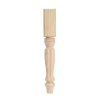 Waddell 27 1/4 in Ash Country French Traditional Wood Table Leg