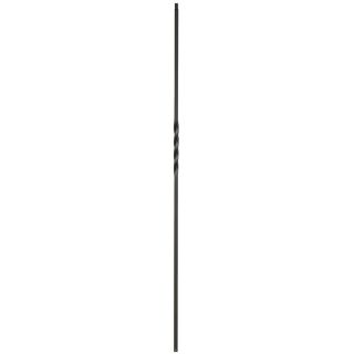 Creative Stair Parts Powder Coated Wrought Iron Single Twist Baluster (Common 44 in; Actual 44 in)