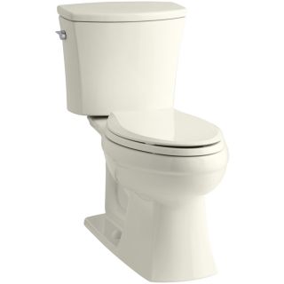 KOHLER Kelston Biscuit 1.28 GPF (4.85 LPF) 12 in Rough In WaterSense Elongated 2 Piece Comfort Height Toilet