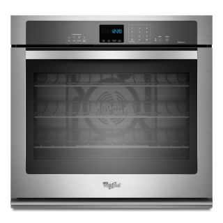 Whirlpool Gold 30 in Self Cleaning with Steam Convection Single Electric Wall Oven (Stainless Steel)