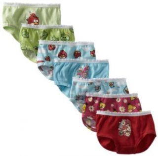 Fruit Of The Loom Girls 2 6x Angry Birds Brief, 7 Pack Clothing