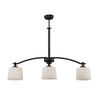 Z Lite Arlington 7.25 in W 3 Light Oil Rubbed Bronze Kitchen Island Light with Shade