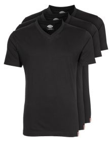 Dickies   V NECK 3 PACK   Basic T shirt   black