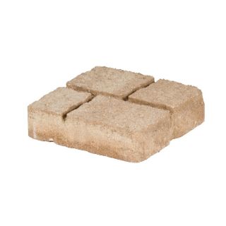 allen + roth Cassay Sand Tan Four Cobble Patio Stone (Common 8 in x 8 in; Actual 7.6 in H x 7.6 in L)