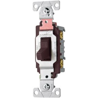 Cooper Wiring Devices 20 Amp Brown Double Pole Light Switch