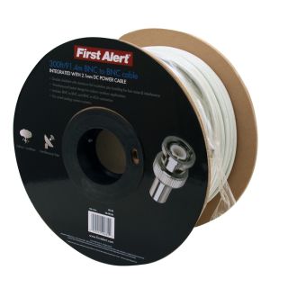 First Alert 10 Gauge 2 Conductor Solid Shielded White Security Cable