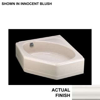 KOHLER 48 in x 44 in Mayflower White Corner Skirted Bathtub with Left Hand Drain