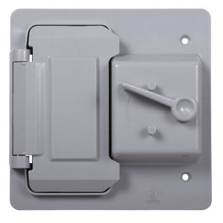 Hubbell TayMac 2 Gang Rectangle Plastic Electrical Box Cover