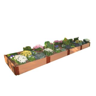 Frame It All 192 in L x 48 in W x 12 in H Resin Raised Garden Bed