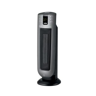 DeLonghi Ceramic Tower Electric Space Heater with Thermostat and Energy Saving Setting