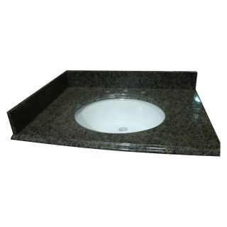 allen + roth 43 in W x 22 in D Spring Green Granite Undermount Single Sink Bathroom Vanity Top