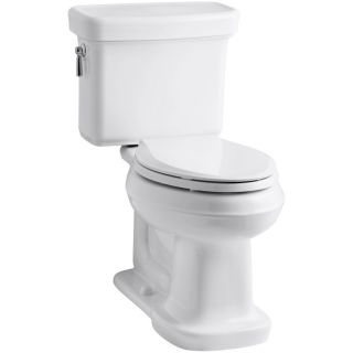 KOHLER Bancroft White 1.28 GPF (4.85 LPF) 12 in Rough In WaterSense Elongated 2 Piece Comfort Height Toilet