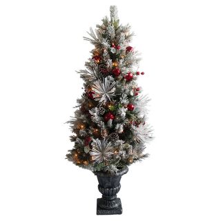 Holiday Living 5 ft Pine Pre Lit Decorative Artificial Tree 150 Clear Incandescent Lights