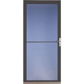 Pella Brown Full View Tempered Glass Storm Door (Common 81 in x 36 in; Actual 80.78 in x 37 in)