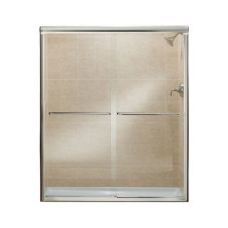 Sterling Finesse 4 ft 4 in to 4 ft 9 in W x 5 ft 10.06 in H Silver Sliding Shower Door
