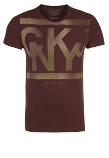 Calvin Klein Jeans   Print T shirt   brown