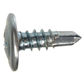 The Hillman Group 125 Count #8 x 1.625 in Zinc Plated Self Drilling Interior/Exterior Sheet Metal Screws